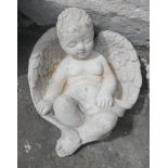A cherub at rest garden ornament 32cmL x 29cmW - brand new item