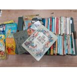 A vintage collection of children's books mainly dating from the 60s and 70s including ROALD DAHL,