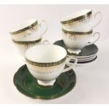 PERFECT for TEA IN THE CONSERVATORY! A lovely set of 5 ROYAL GRAFTON "MAJESTIC" cups and saucers