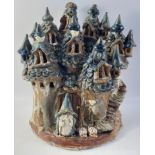 A handmade (from Eskdalemuir) pottery curio - this was used a decorative piece in a 'posh porch' -