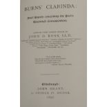 A hard to find copy of BURNS CLARINDA: Brief Papers Concerning the Poet's Renowned Correspondent