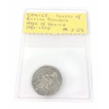 ANCIENTS - A RARE COIN - A silver grosso of ENRICO DANDOLO, DOGE OF VENICE 1192-1205 with