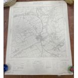 VINTAGE ORDNANCE SURVEY map of Edinburgh showing Turnhouse Airport sheet, NT 17 SEwith also OS