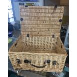 Perfect for the summer picnic- a traditional wicker basket
