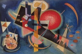 This WASSILY KANDINSKY limited edition titled "In Blue, 1925" was published as a numbered edition