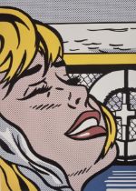 A limited edition ROY LICHTENSTEIN silkscreen signed in the plate