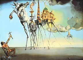 This limited edition of SALVADOR DALI's famous painting "The Temptation of St Anthony" It is one