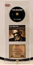 A prestigious disc award for the multi platinum selling album "Genius Love Company" by RAY CHARLES