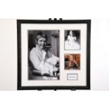 A lovely framed memorabilia presentation with the original signature of JUDI DENCH