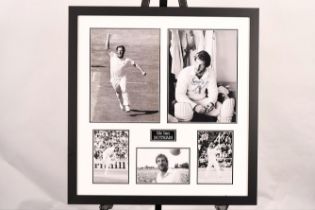 A framed memorabilia presentation of probably the finest English batsman ever SIR IAN BOTHAM