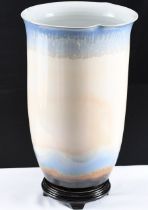 A completely hand made porcelain Chinese art vase