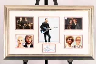 A framed presentation of the iconic duo The EURYTHMICS which bears the original signature of DAVE