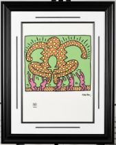 A KEITH HARING limited edition lithograph number 16 of 150 published