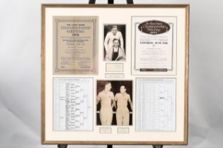 This is a very rare collectable item of tennis memorabilia featuring the original signatures of