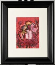 A MARC CHAGALL lithograph professionally framed and mounted