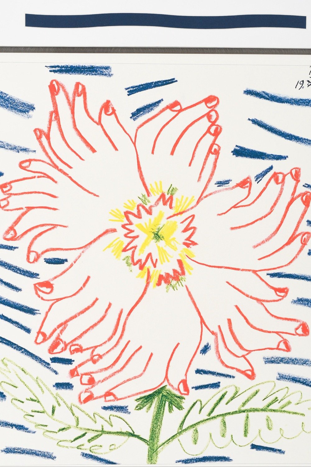 A limited edition print by PABLO PICASSO titled "Flower of Hands" It is one of only 50 produced - Image 4 of 10