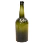 Large sealed wine bottle