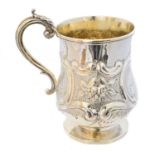 A George IV silver mug,