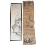 Two Chinese scroll paintings