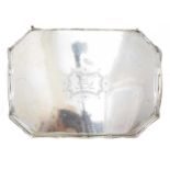 An Edward VII silver tray,