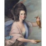 Thomas Hickey (Irish 1741-1824) Portrait of the Honourable Diana Walpole, neé Grosset aged 27