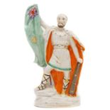 Staffordshire flat back figure of C.S. Parnell