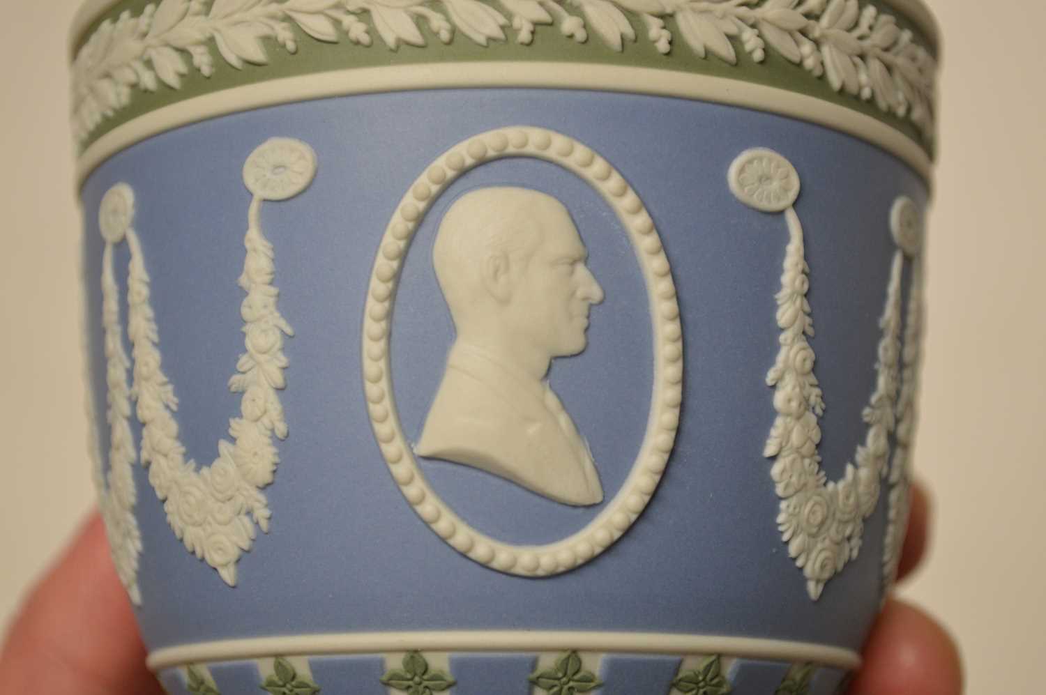 Wedgwood Dice Ware Goblet Queen Elizabeth II and the Duke of Edinburgh - Image 2 of 4