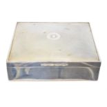 A George V silver jewellery box,