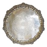 An Edward VII silver salver,