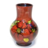 Moorcroft Anenome pattern flambe vase