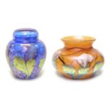 Okra Samarkland Vase and Eiger Blue Ginger Jar