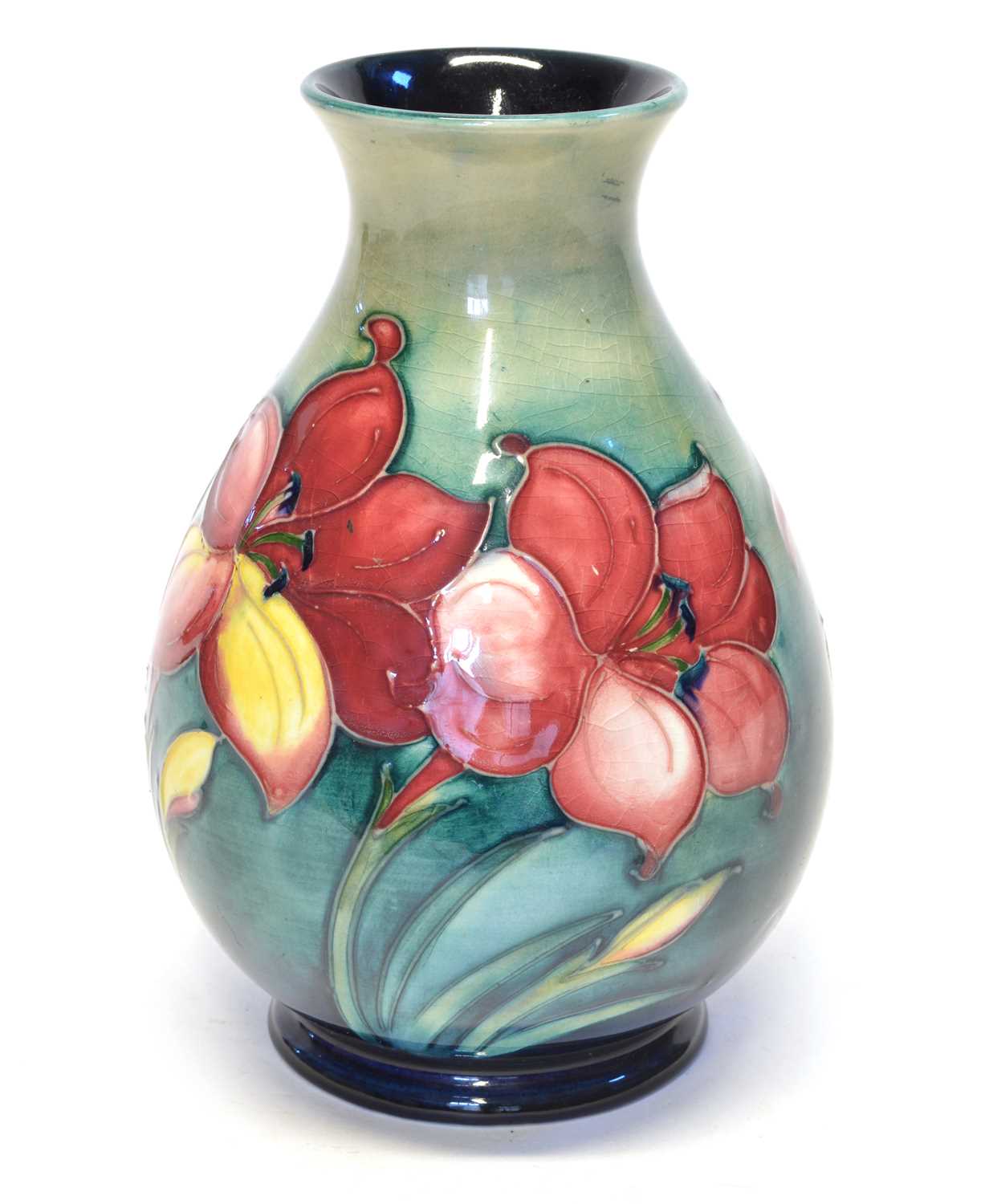 Moorcroft African Lilly pattern vase