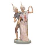 Lladro gres figure group 'Thai Couple'