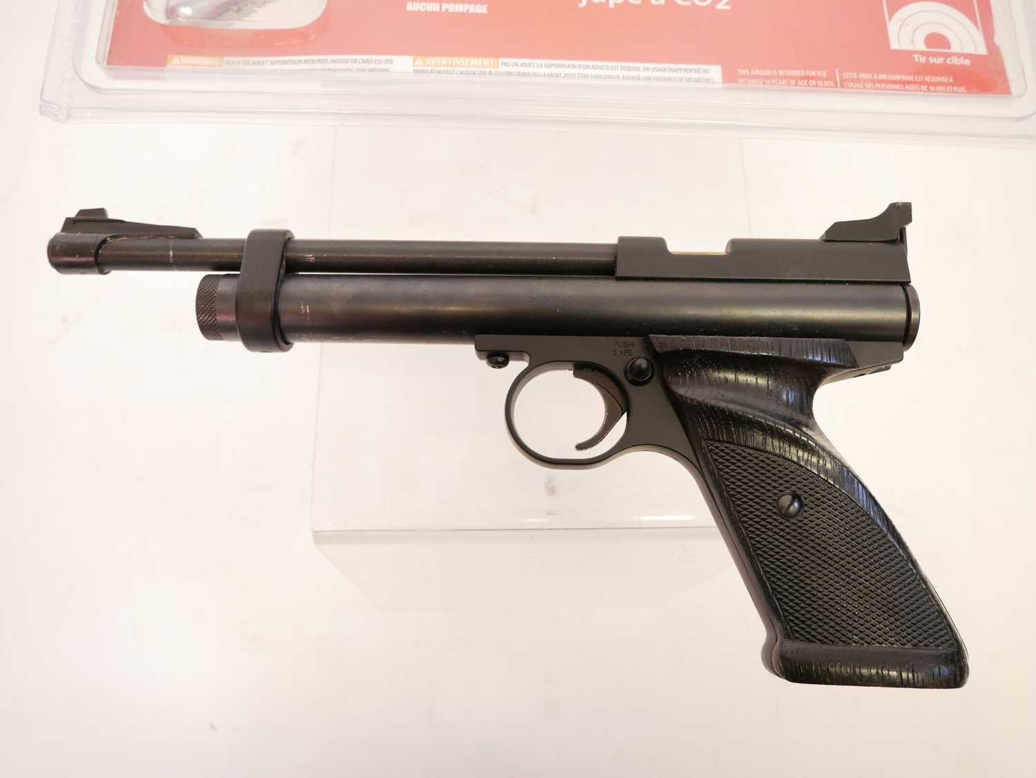 Crossman 2240 .22 CO2 Air Pistol with packaging and one CO2 canister - Image 3 of 5