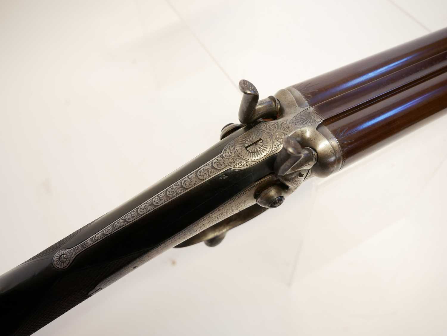 Venables and Son 12 bore side by side hammer gun with 2 3/4" chambers LICENCE REQUIRED - Image 5 of 16