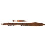 African Mandingo sword, and a small dagger