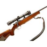 Norico .22 bolt action rifle with moderator and scope and ammunition LICENCE REQUIRED
