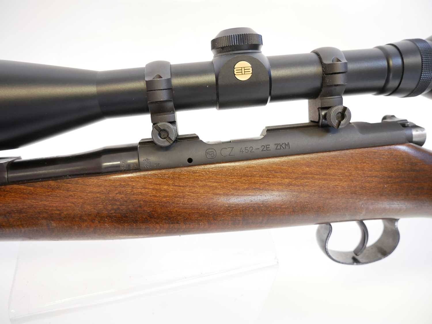 CZ 452-2E ZKM .22lr bolt action rifle with moderator LICENCE REQUIRED - Image 9 of 11