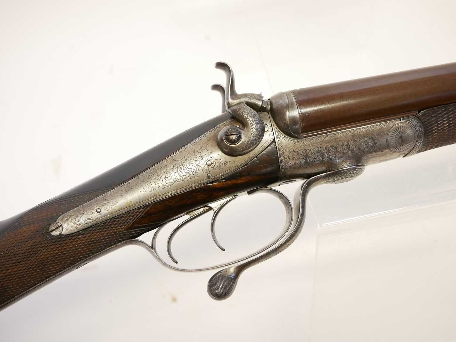 Venables and Son 12 bore side by side hammer gun with 2 3/4" chambers LICENCE REQUIRED - Image 8 of 16