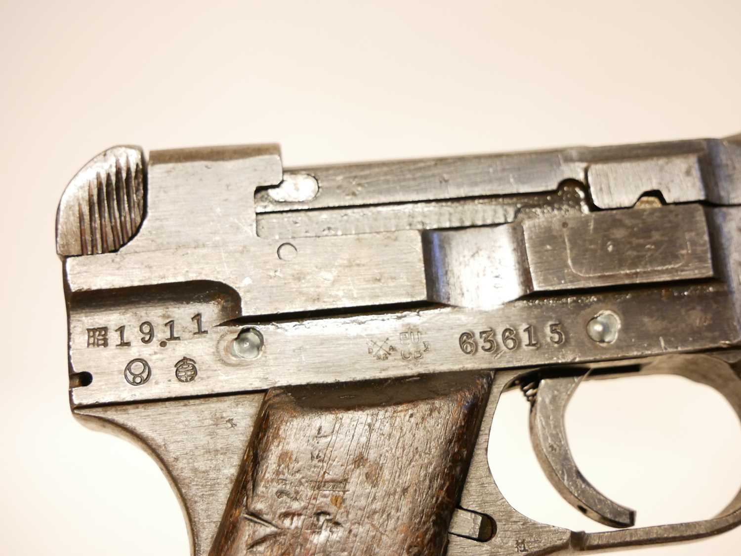 Deactivated Nambu 8mm semi automatic pistol 63615 - Image 9 of 10