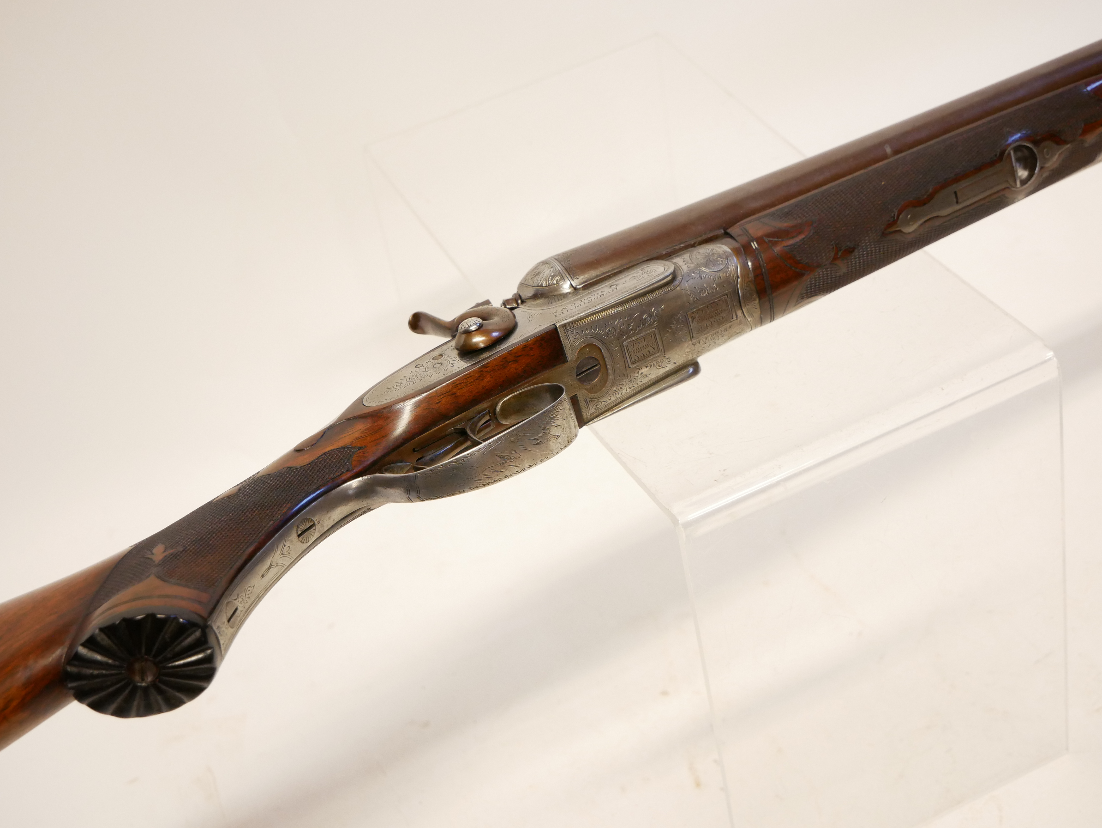 W.J. Davis Birmingham 12 bore hammer gun, LICENCE REQUIRED - Image 7 of 15