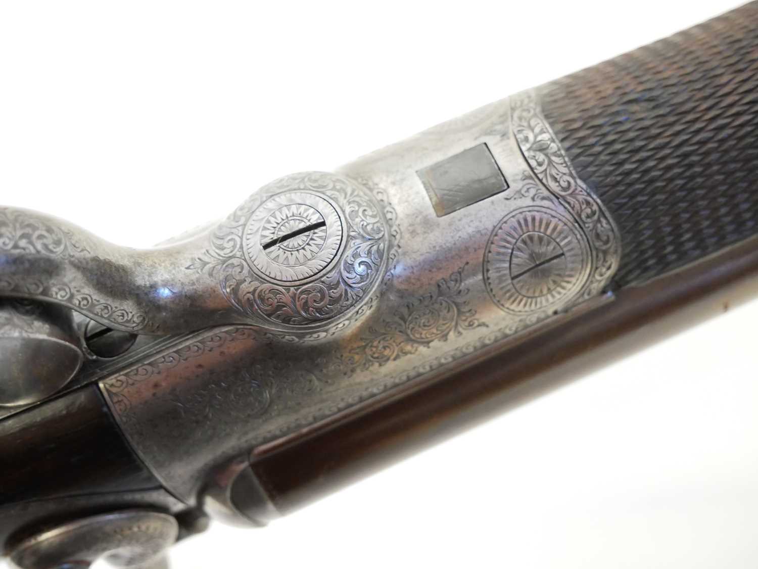 Venables and Son 12 bore side by side hammer gun with 2 3/4" chambers LICENCE REQUIRED - Image 11 of 16