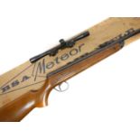 Boxed BSA Meteor .22 air rifle with telescope