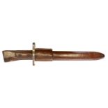 Ross M1910 MkII bayonet and scabbard