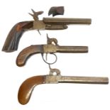 Three pistols for restoration