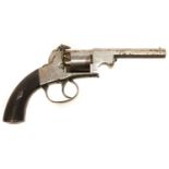 English Bentley type percussion revolver,