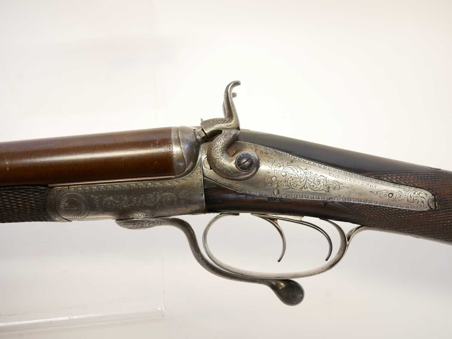 Venables and Son 12 bore side by side hammer gun with 2 3/4" chambers LICENCE REQUIRED - Image 14 of 16