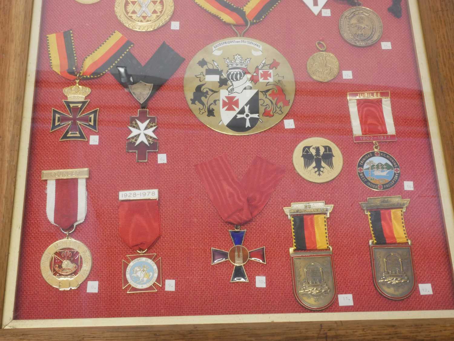 Framed photograph & WWI medals awarded to H.H. Liddell-Granger - Image 8 of 9