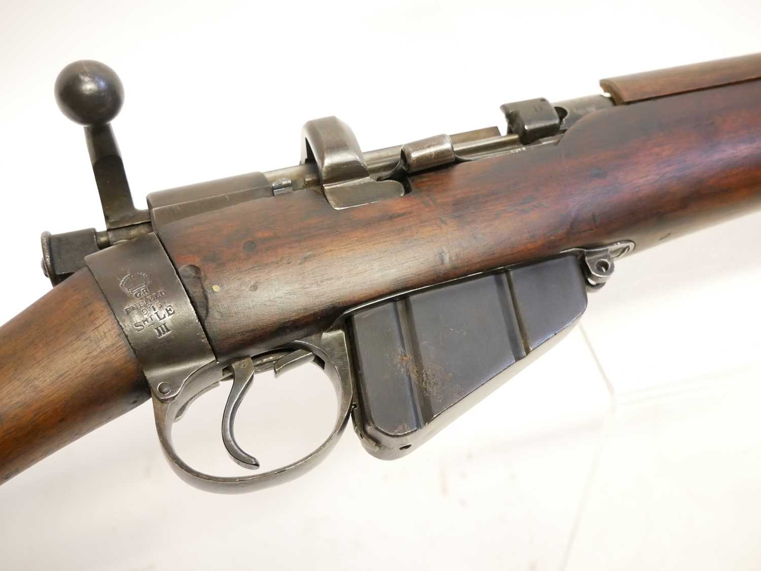 Deactivated Lee Enfield SMLE .303 bolt action rifle - Image 5 of 14