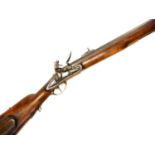 Flintlock composed Jager rifle
